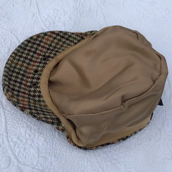 Barbour Multicolor Wool Tweed Men’s Cap 7 1/2 - Picture 5 of 11